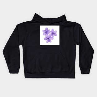 Purple is my fav flower color Kids Hoodie